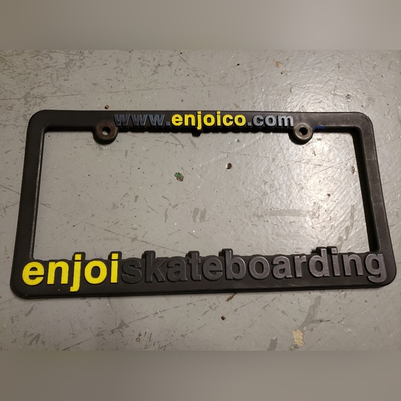 Other - Enjoi Skateboarding License Plate Holder
